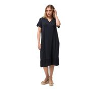 Ulla Popken Abito Midi in Jersey Vestito, Blu Marino, 60-62 Donna