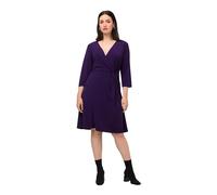 Ulla Popken Abito Slinky con Nodo Vestito, Viola Profondo, 52-54 Donna