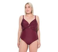 Ulla Popken Badeanzug, Shiny Matt Mix Costume Intero Donna (Pacco da 1)