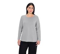 ULLA POPKEN Basic - Maglia a Maniche Lunghe da Donna Grigio (11). 48/50 IT