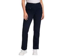 Ulla Popken Basic-Stretchhose Mony Pantaloni, Navy Blau, 45W / 32L Donna