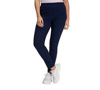 Ulla Popken Bengalinhose Slim, Sienna Pantaloni, Nero (Schwarz 10), 33W / 32L Donna