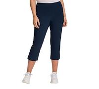 Ulla Popken Bengalinhose, wadenlang Pantaloni, Blauschwarz, 58W / 32L Donna