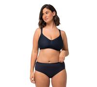 Ulla Popken BH, Spacer-Cups, ohne Bügel, Mikrofaser, Cup C-e Bra, Blu Notte, 110C Donna
