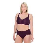 Ulla Popken BH, Spacer-Cups, ohne Bügel, Mikrofaser, Cup C-e Bra, UVA Rossa, 110C Donna