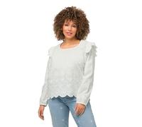 Ulla Popken Blusen Camicia da Donna, schneeweiß, 52-54