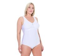 Ulla Popken Body modellante da donna, taglie forti, taglie forti, senza reggiseno, indossabile, C & 100, bianco neve