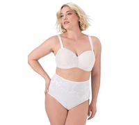 Ulla Popken Brief, Maxi Lettera, Lace, Bianco Crema, 58-60 Große Größen Donna