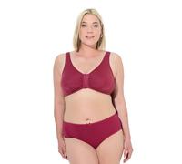 Ulla Popken Bustier da Allattamento con Chiusura Anteriore Rosso Scuro 95D 689668539-95D