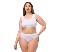 Ulla Popken Bustier, Schlupfform, Einfarbig Reggiseno a t-Shirt, Bianco Neve, 62-64 Donna
