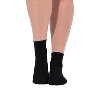 Ulla Popken Calzini bassi a compressione di livello forte nero 2+ 837349100-2+