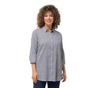 Ulla Popken Camicetta Camicia da Donna, Blu Navy, 68-70