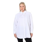 Ulla Popken Camicetta da Donna con Cucitura Sinistra, Bianco Neve, 64 IT/66 IT