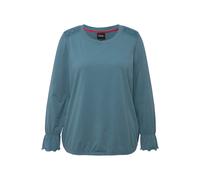 Ulla Popken camicia da donna taglie forti fascia in pizzo orlo in gomma...