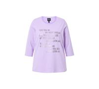 Ulla Popken camicia da donna taglie forti motivo scritta girocollo classico
