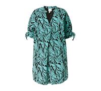 Ulla Popken Camicia da donna turchese / nero Donna Ulla Popken M-L