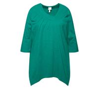 Ulla Popken camicia donna taglie forti linea A scollo a V 3 4 maniche