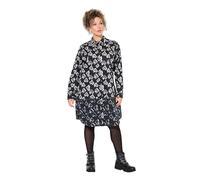 Ulla Popken Camicia Lunga, Cuori, Taglio ad A, Colletto, Manica Lunga Nero 46+ 834986100-46+