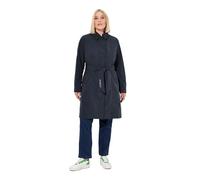 Ulla Popken Cappotti da donna Hyprar Softshell Trench impermeabile, per cintura, Blu marino, 42-44