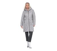Ulla Popken Cappotti trapuntati da donna specialista Hyprar, grigio medio, 58-60