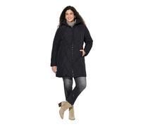 Ulla Popken Cappotti trapuntati da donna specialista Hyprar, Nero, 50-52