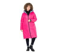 Ulla Popken Cappotto HYPRAR double face, trapuntato e idrorepellente dal taglio svasato rosa rosso 46+ 833359540-46+