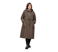 Ulla Popken Cappotto Imbottito Leggero, Verde Muschio, 56-58 Donna