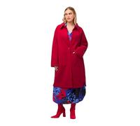 Ulla Popken, Cappotto in felpa da donna, taglie grandi, Colore: rosso
