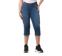 Ulla Popken Capri Jeans mit Elastikbund, Sienna, Blau, 2 Mesi Donna