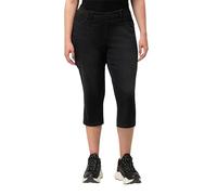 Ulla Popken Capri Jeans mit Elastikbund, Sienna, Schwarz, 2 Mesi Donna
