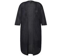 Ulla Popken Cardigan Aperto con Glitter e Scollo a V Blu Notte Scuro 50+ 832151770-50+