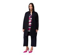 Ulla Popken Cardigan Aperto Double Face Maglione, Blu, 52-54 Donna