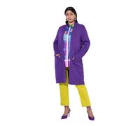Ulla Popken - Cardigan da Donna, Taglie Forti, Taglie Forti, Lungo, Aperto, Morbido Maglia fine, Viola., 56-58