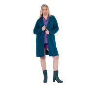 Ulla Popken Cardigan Lungo e Aperto con Scollo a V Blu Petrolio 58+ 830741750-58+