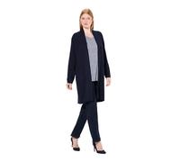 Ulla Popken Cardigan Lungo e Aperto in Morbida Maglia fine con Due Tasche e Maniche Lunghe, Fino alla tg. 64+ Blu Notte Scuro 46+ 712094128-46+