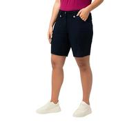 Ulla Popken Cargo-Bermuda, Komfortbund, 4-Pocket-schnitt, Blu Marino, 32W x 32L Donna