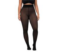 Ulla Popken Collant 50 Denari, Caldi e Trasparenti Grande-Taglia Grossa, 50 den, Nero, 52-54 Donna