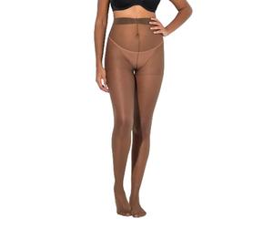 Ulla Popken Collant da donna, confezione da 3 pezzi (confezione da 3), marrone, 52-54