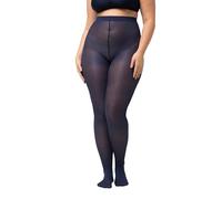 Ulla Popken Collant Essential in microfibra da 60 den blu notte 44+ 677767139-44+