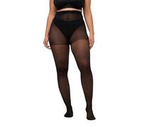 Ulla Popken Collant, Modello Grandi Taglie Forti, Nero, 52-54 Donna