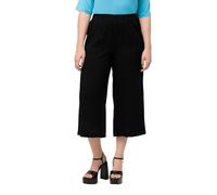 Ulla Popken Culotte 827604 Pantaloni, Nero, 32W x 32L Donna