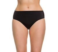 Ulla Popken Donna Bikinislip, Große Größen Slip Bikini Not Applicable, Nero (Nero 10), 48 (Herstellergröße: 48)