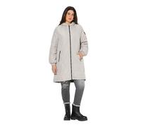Ulla Popken Cappotto HYPRAR Trapuntato, Leggero e Idrorepellente con Cerniera a Doppio cursore Grigio Ardesia 42+ 821183310-42+