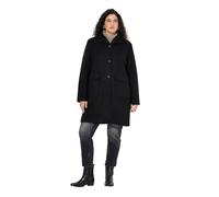 Ulla Popken Wollmantel Cappotti, Nero, 54-56 Donna