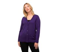 Ulla Popken Donna Cardigan Violet Profondo 58+
