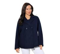 Ulla Popken - Giacca in Pile da Donna, Taglie Forti, Taglie Forti, Linea A, Collo a Risvolto, a Maniche Lunghe