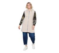 Ulla Popken Donna Gilet lungo chiampagne chiaro 54+