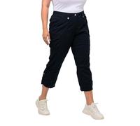 Ulla Popken Donna Große Größen Cargohose mit Krempelbein Pantaloni Not Applicable, Marina, 42