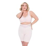 Ulla Popken Donna Guaina Modellante | Taglie forti, Plus Size, Pantaloncino modellante a vita alta con effetto incrociato e alta fascia in mesh 816440