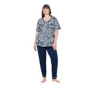 Ulla Popken Donna Pigiama Blu Notte 46+